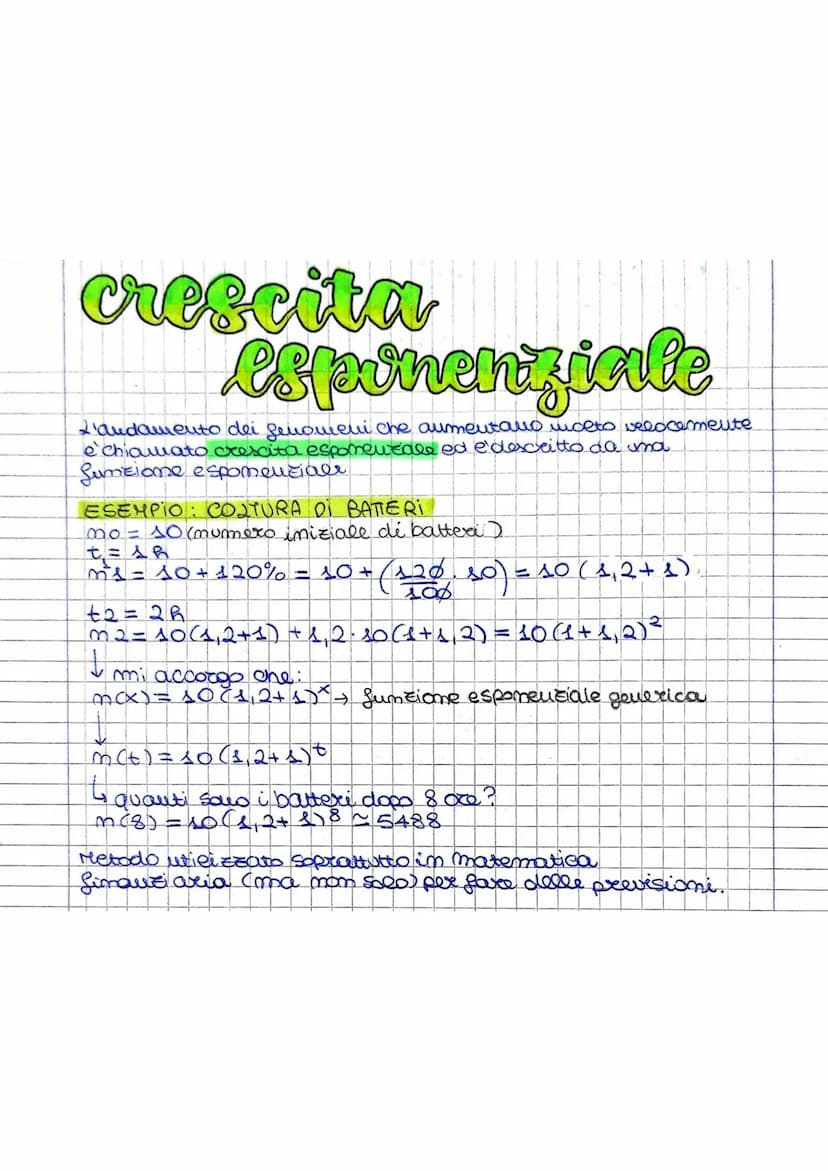 esponentiali
Chiamiamo gumzioni esponenziali tutte quelle funzioni che si
presentano nella forma y=a², com a mumero ceale
positivo e diverso