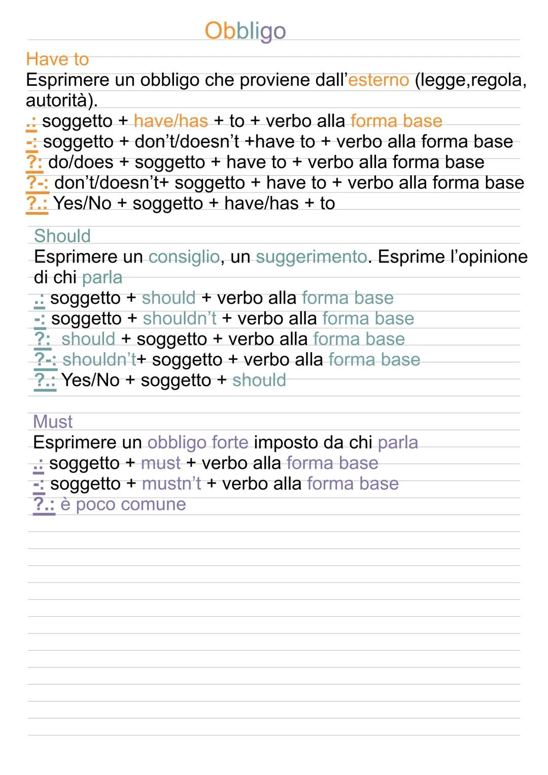 # VERBI IN INGLESE

Present Simple Presente

Si usa per le abitudini, un fatto che è vero oppure per un
fatto che è vero per un lungo period