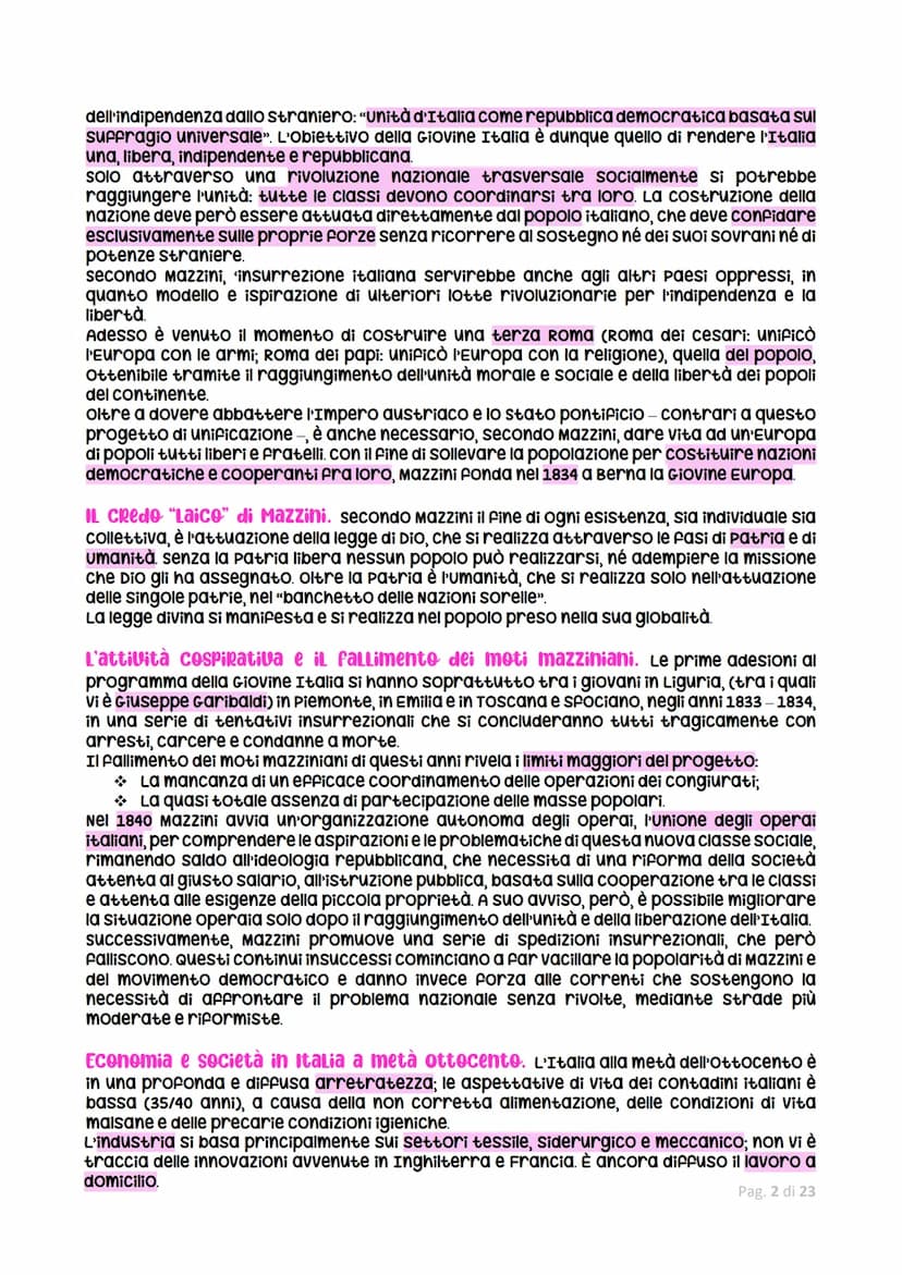 Risorgiments italians
Il Risorgimento italiano è stato un complesso processo culturale e politico durante il
quale l'Italia ha raggiunto l'i