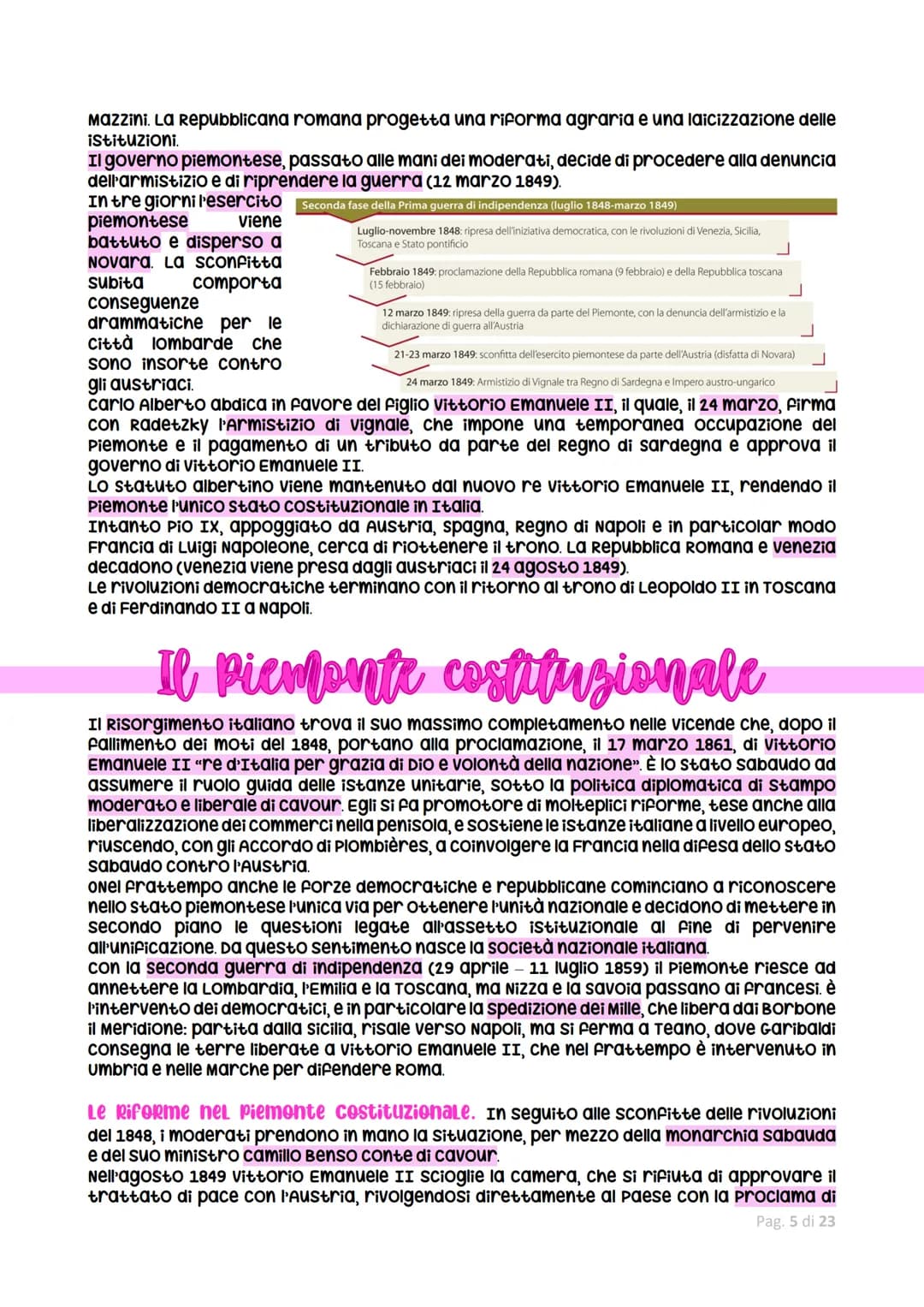 Risorgiments italians
Il Risorgimento italiano è stato un complesso processo culturale e politico durante il
quale l'Italia ha raggiunto l'i