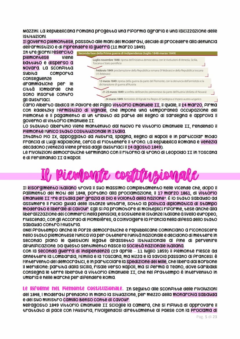 Risorgiments italians
Il Risorgimento italiano è stato un complesso processo culturale e politico durante il
quale l'Italia ha raggiunto l'i