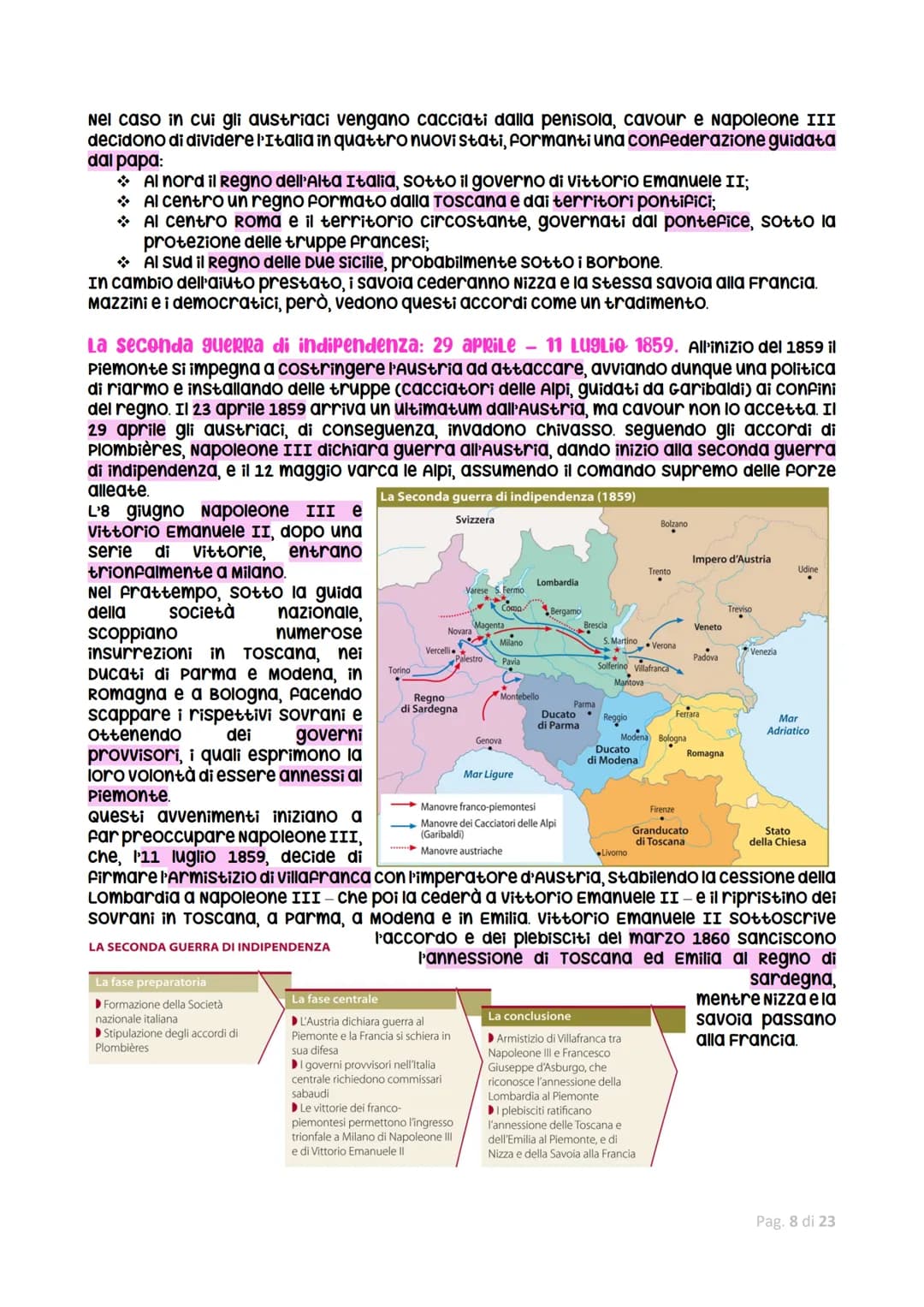 Risorgiments italians
Il Risorgimento italiano è stato un complesso processo culturale e politico durante il
quale l'Italia ha raggiunto l'i