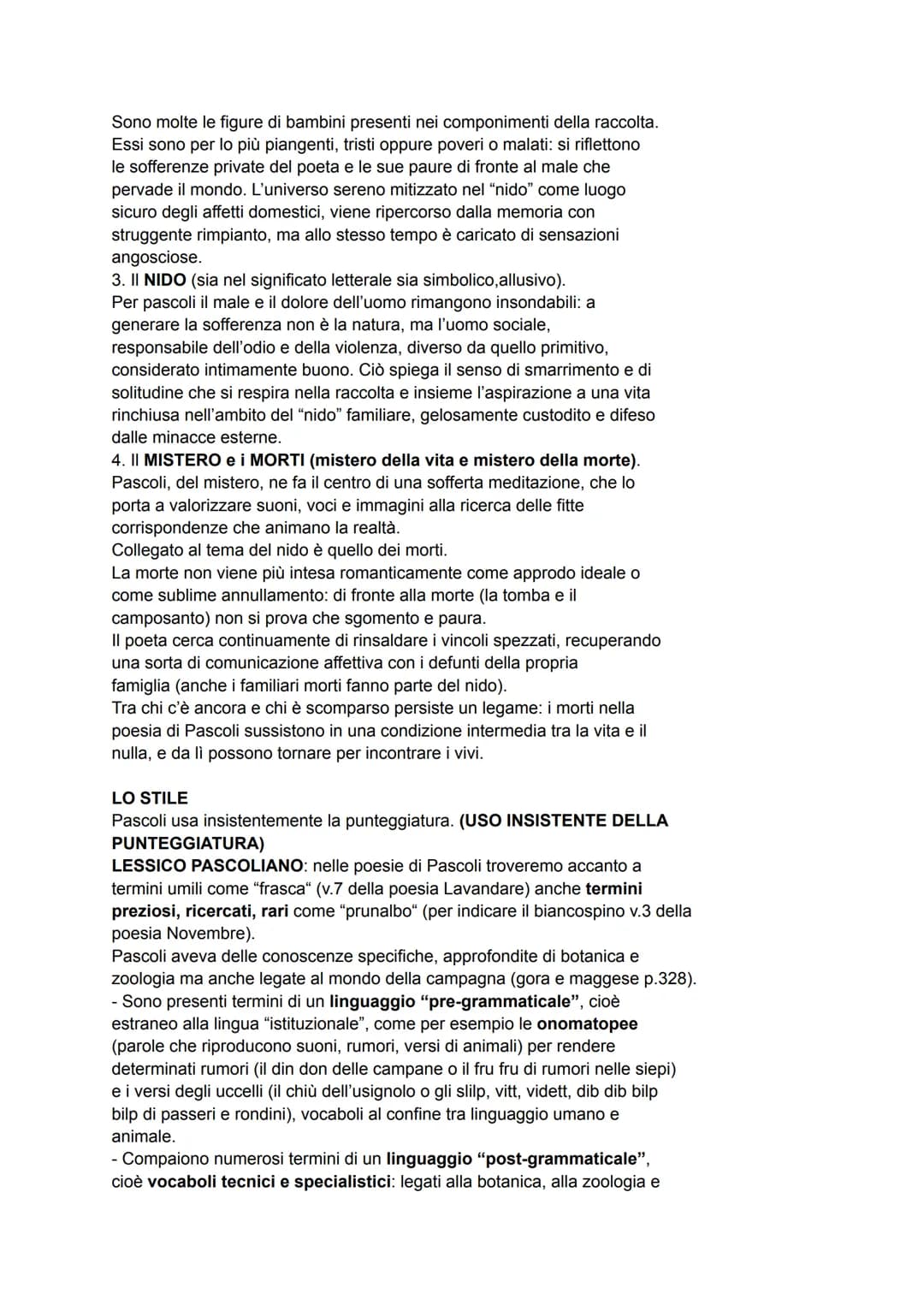 ARGOMENTI INTERROGAZIONE
● Simbolismo
● Estetismo
●
Pascoli
• Myricae
● Lavandare
Decadentismo
● Novembre
• Temporale
●
Il lampo
Il tuono
X 