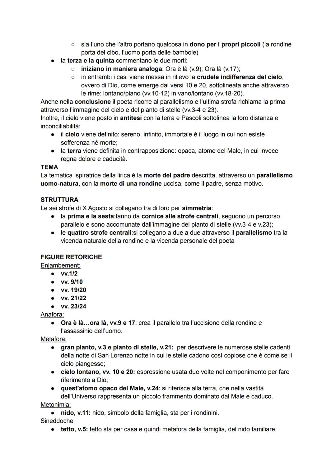 ARGOMENTI INTERROGAZIONE
● Simbolismo
● Estetismo
●
Pascoli
• Myricae
● Lavandare
Decadentismo
● Novembre
• Temporale
●
Il lampo
Il tuono
X 