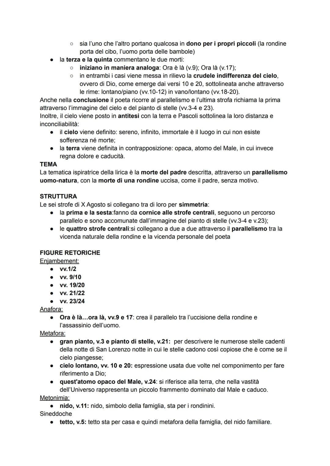 ARGOMENTI INTERROGAZIONE
● Simbolismo
● Estetismo
●
Pascoli
• Myricae
● Lavandare
Decadentismo
● Novembre
• Temporale
●
Il lampo
Il tuono
X 