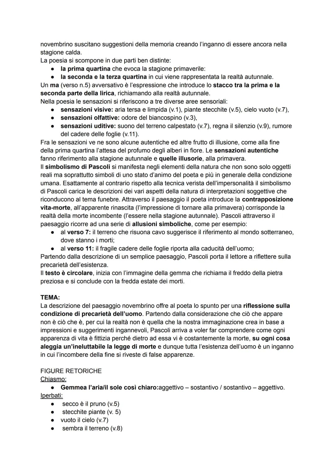 ARGOMENTI INTERROGAZIONE
● Simbolismo
● Estetismo
●
Pascoli
• Myricae
● Lavandare
Decadentismo
● Novembre
• Temporale
●
Il lampo
Il tuono
X 