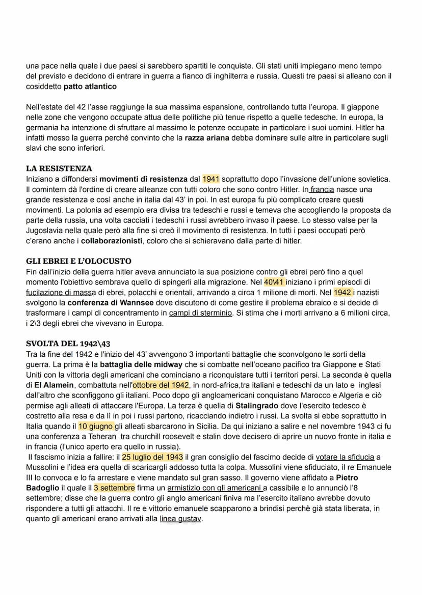 SECONDA GUERRA MONDIALE
C'erano già le premesse per una guerra già a partire dagli anni 30.
Nella primavera del 39 Hitler occupa la boemia e