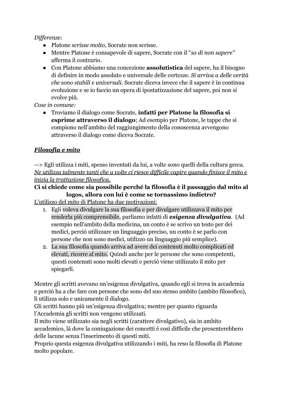 PLATONE
Platone nacque ad Atene nel 428/427 a.C. e morì nel 347 a.C.
-> Egli fu allievo di Socrate. Platone fondò ad Atene l'accademia plato