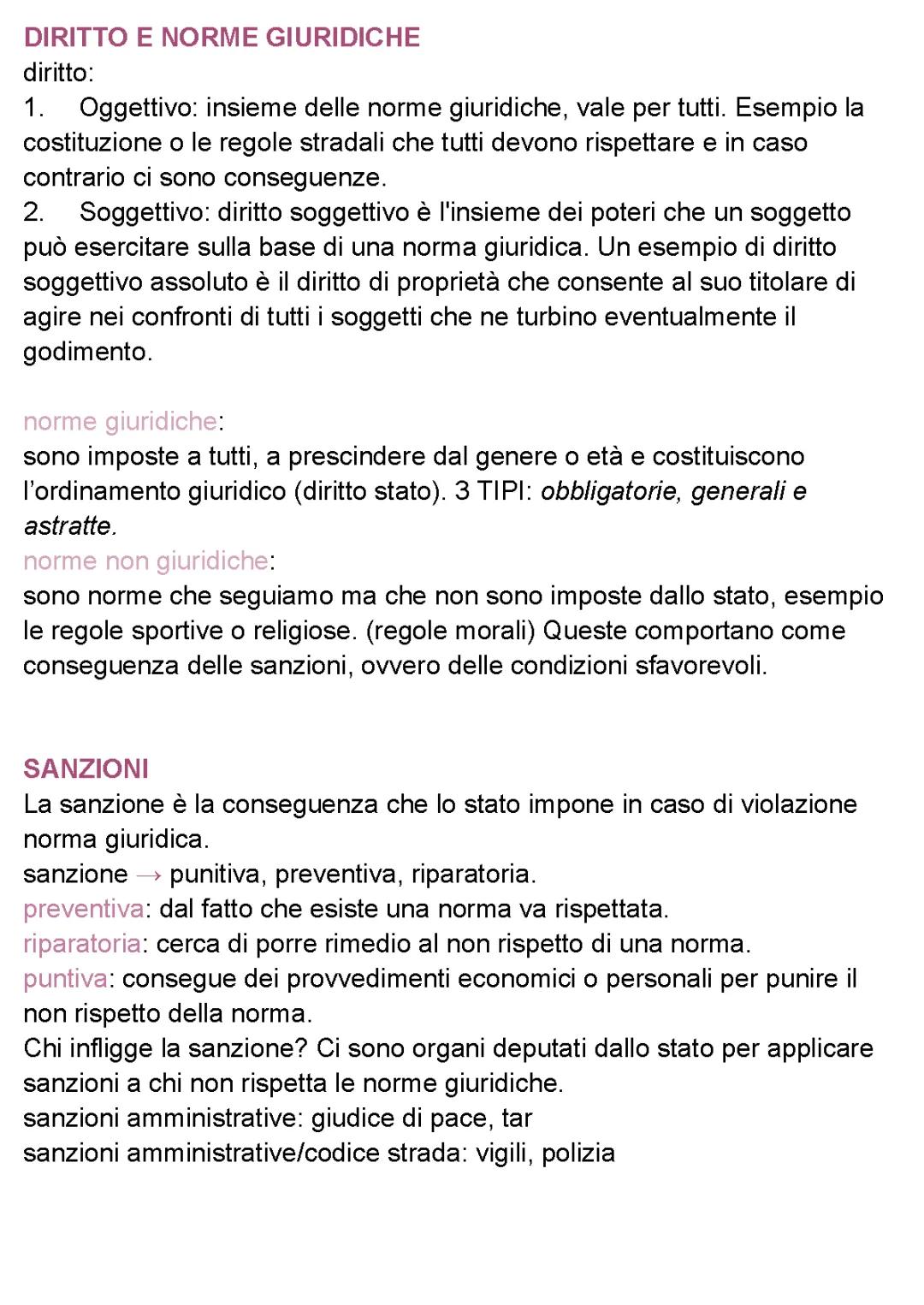 Cosa sono le norme giuridiche e non giuridiche? Sanzioni in Italia e come fare ricorso