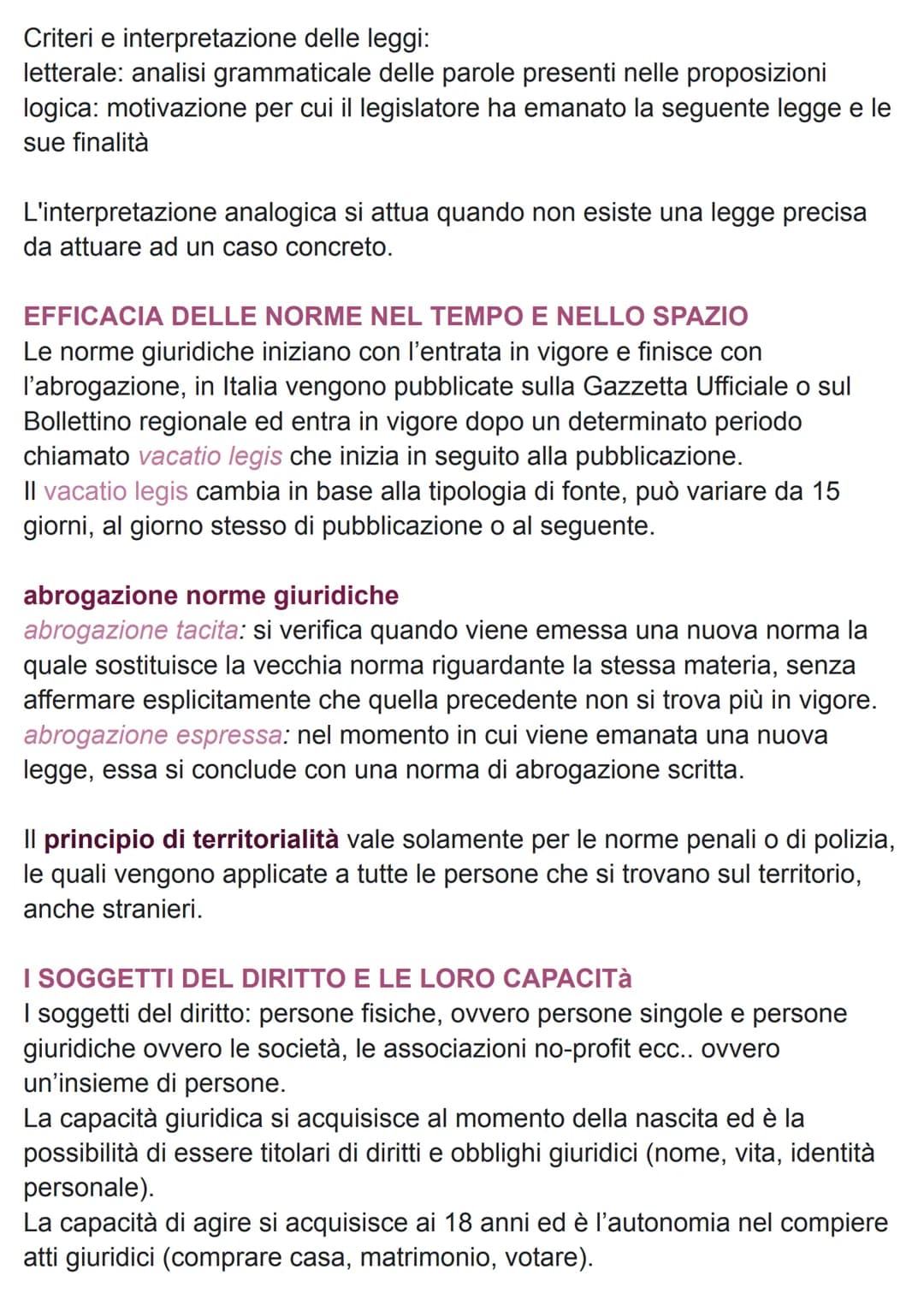 DIRITTO E NORME GIURIDICHE
diritto:
1. Oggettivo: insieme delle norme giuridiche, vale per tutti. Esempio la
costituzione o le regole strada