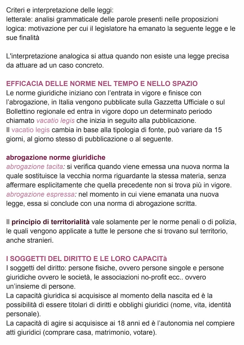 DIRITTO E NORME GIURIDICHE
diritto:
1. Oggettivo: insieme delle norme giuridiche, vale per tutti. Esempio la
costituzione o le regole strada