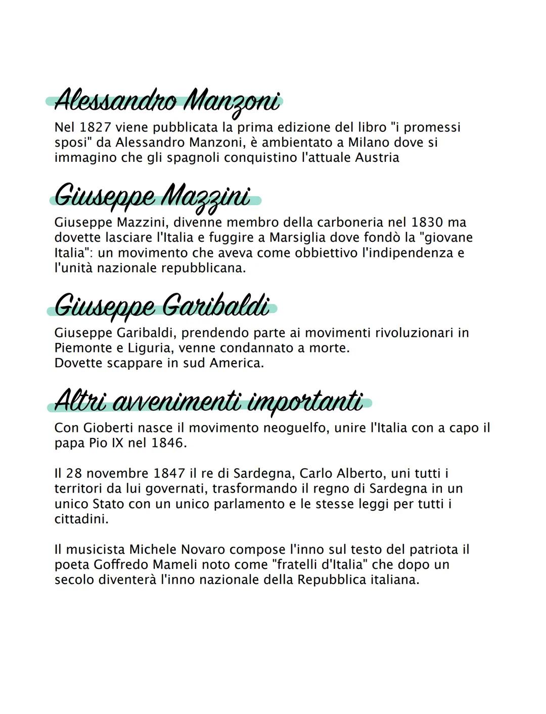 Risorgimento
cosé
il risorgimento è un periodo storico nel quale sono nate idee, guerre
per l'indipendenza dei territori a scopo di unificar