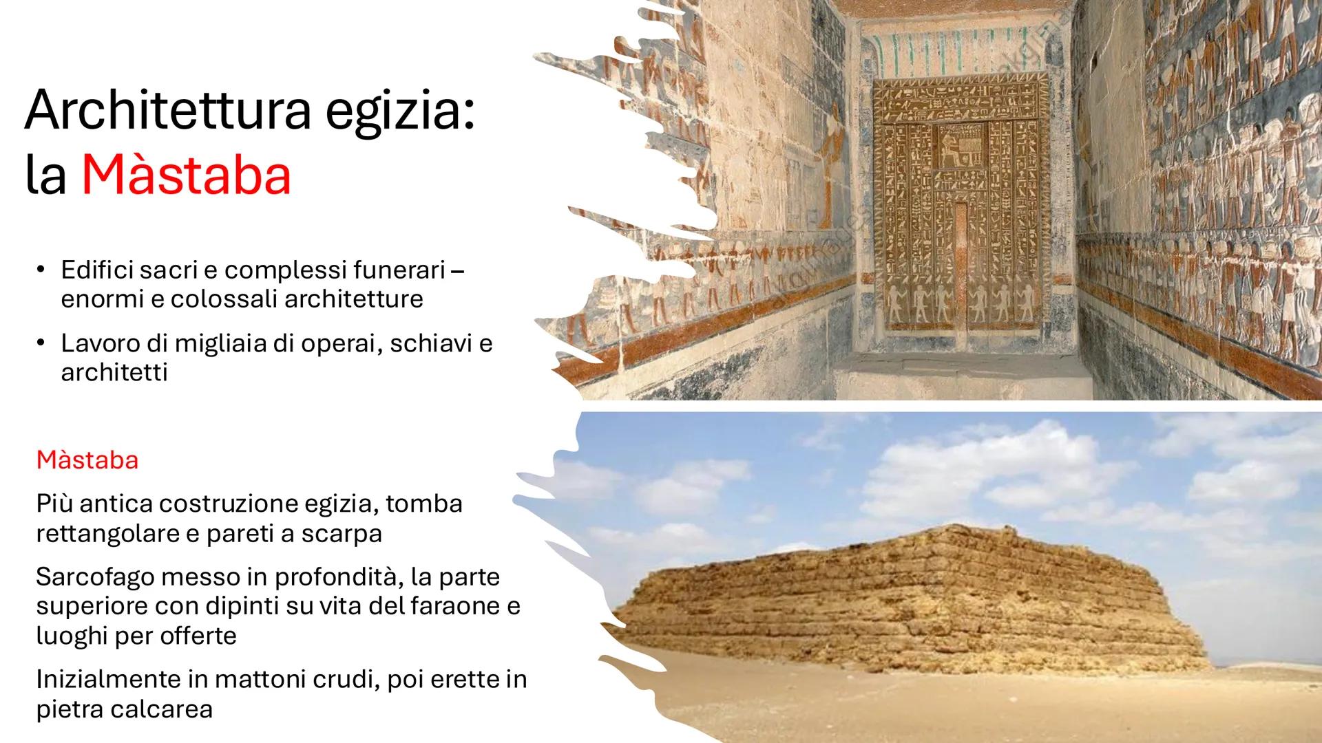 # Arte egizia

Tra l'eterno e l'assoluto # Il fiume nel deserto

- Caso unico nella Storia. Arte immutata per millenni
(3000 a.C. fino alla 