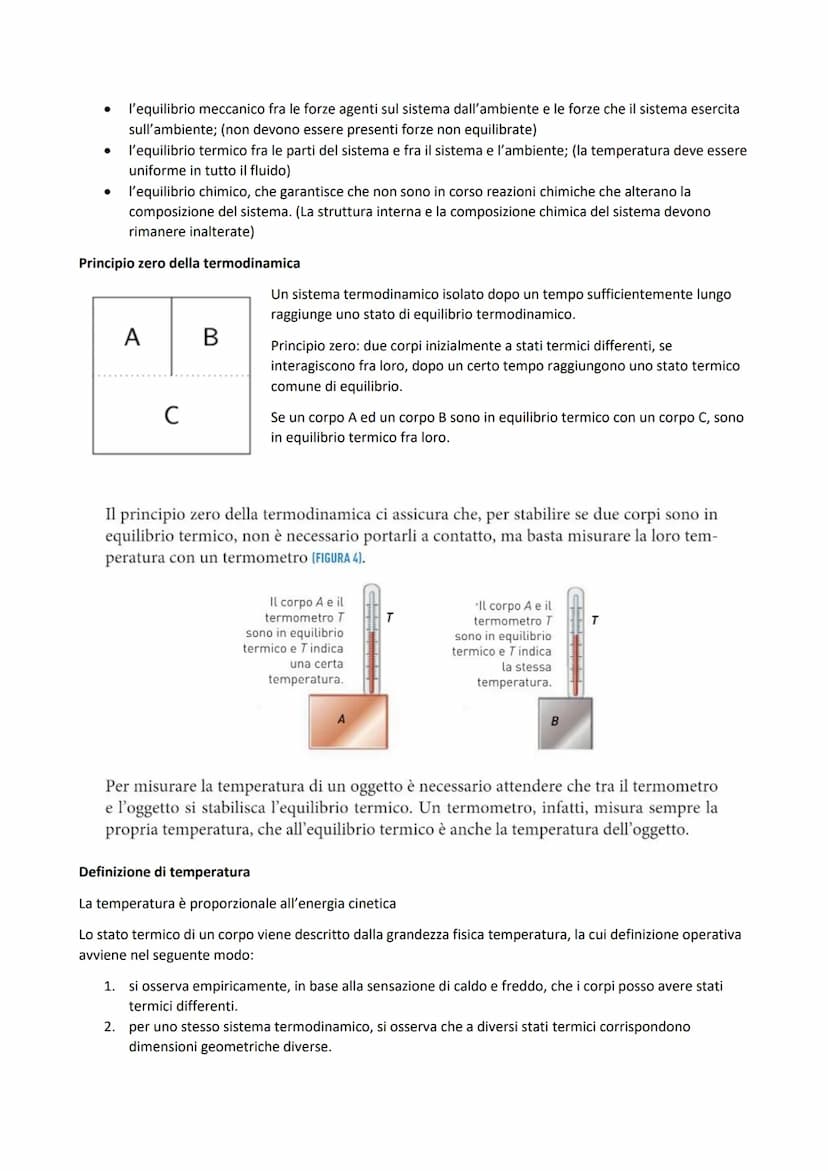 Definizione di termodinamica
Il principio di conservazione dell'energia meccanica afferma che in un sistema isolato la somma delle
energie c