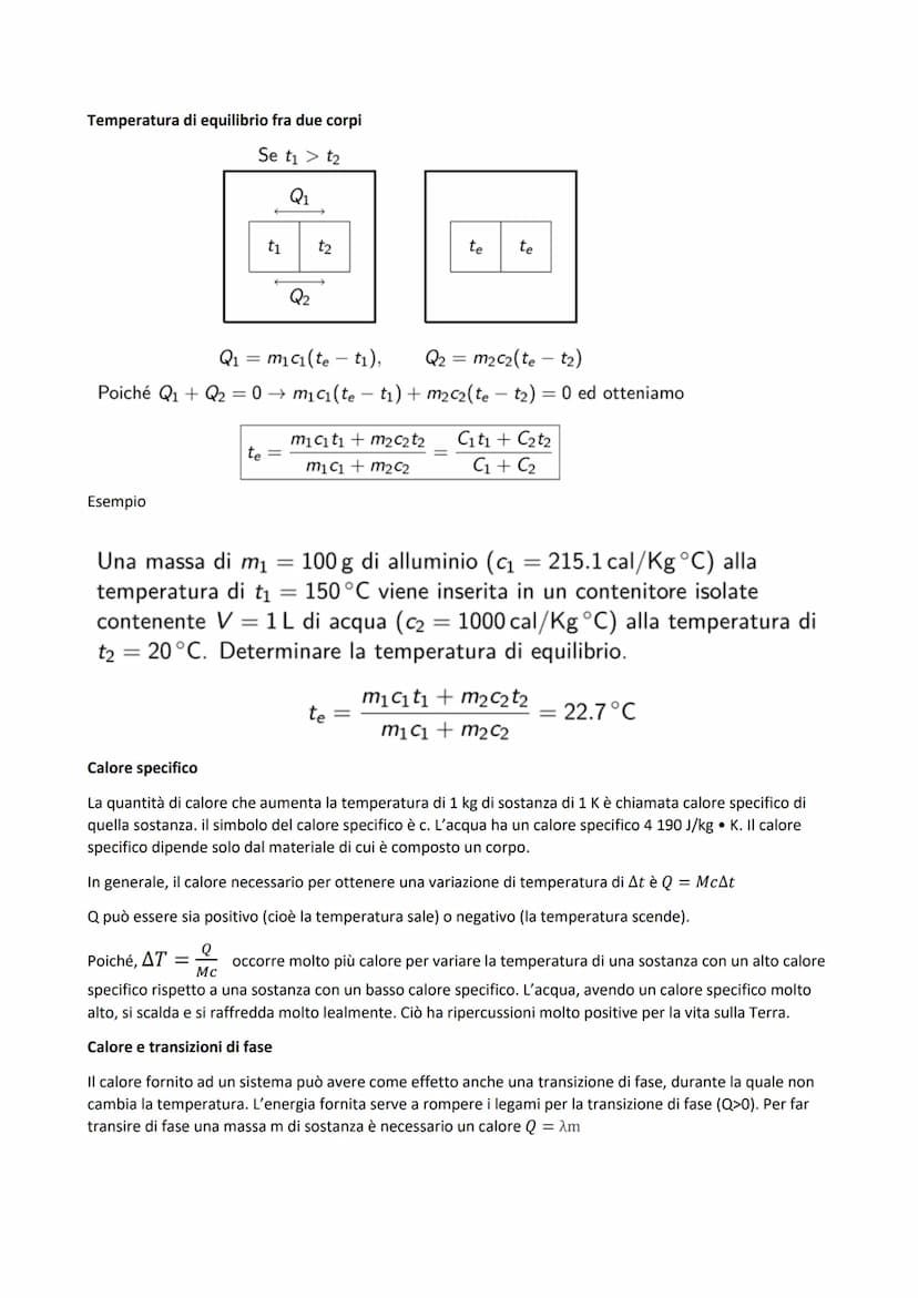 Definizione di termodinamica
Il principio di conservazione dell'energia meccanica afferma che in un sistema isolato la somma delle
energie c