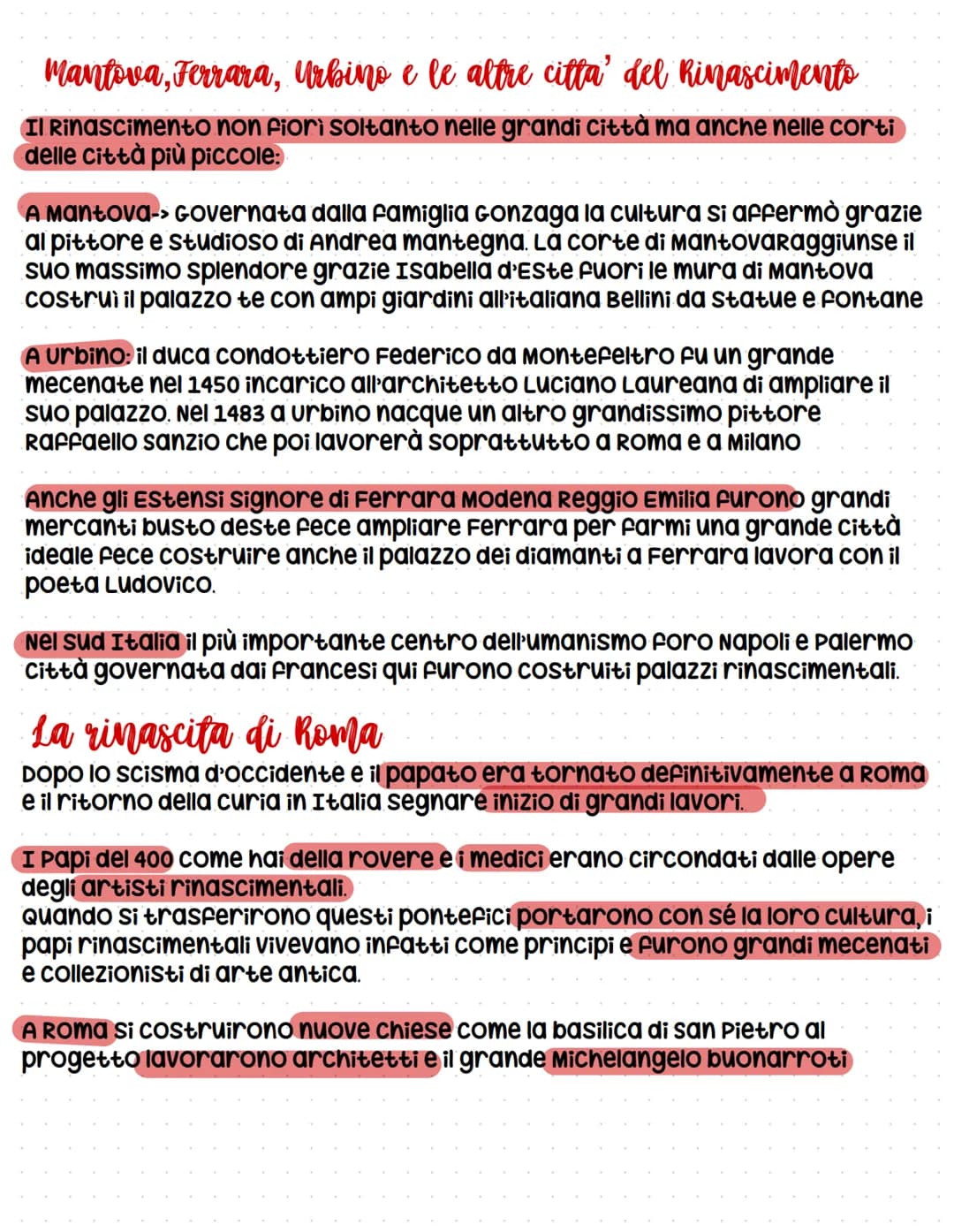 L'umanesimo e il rinasciments
1.1 La riscoperta dell'antichita' inizia in Italia:
Durante il medioevo, gli studiosi si erano occupati di teo