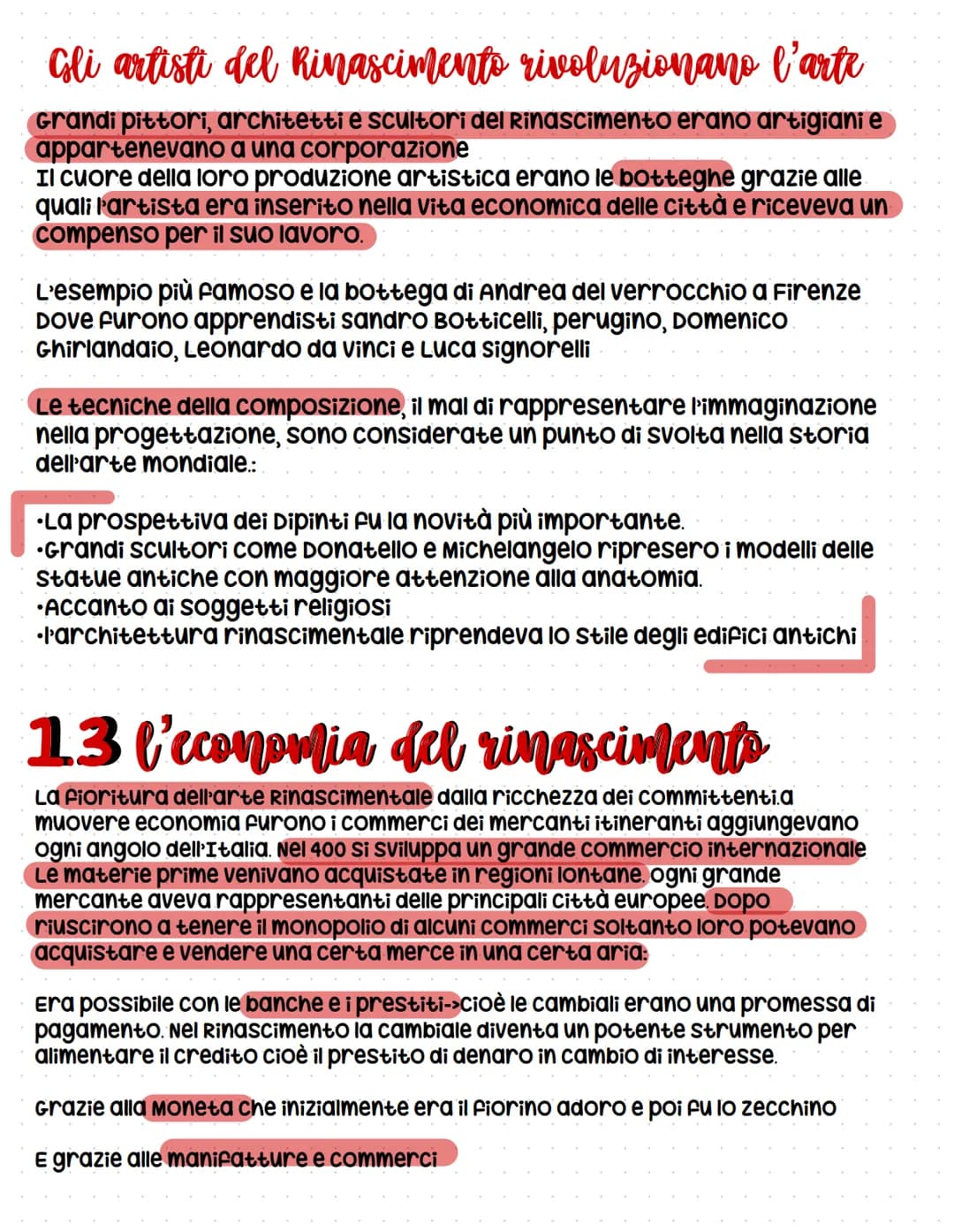 L'umanesimo e il rinasciments
1.1 La riscoperta dell'antichita' inizia in Italia:
Durante il medioevo, gli studiosi si erano occupati di teo