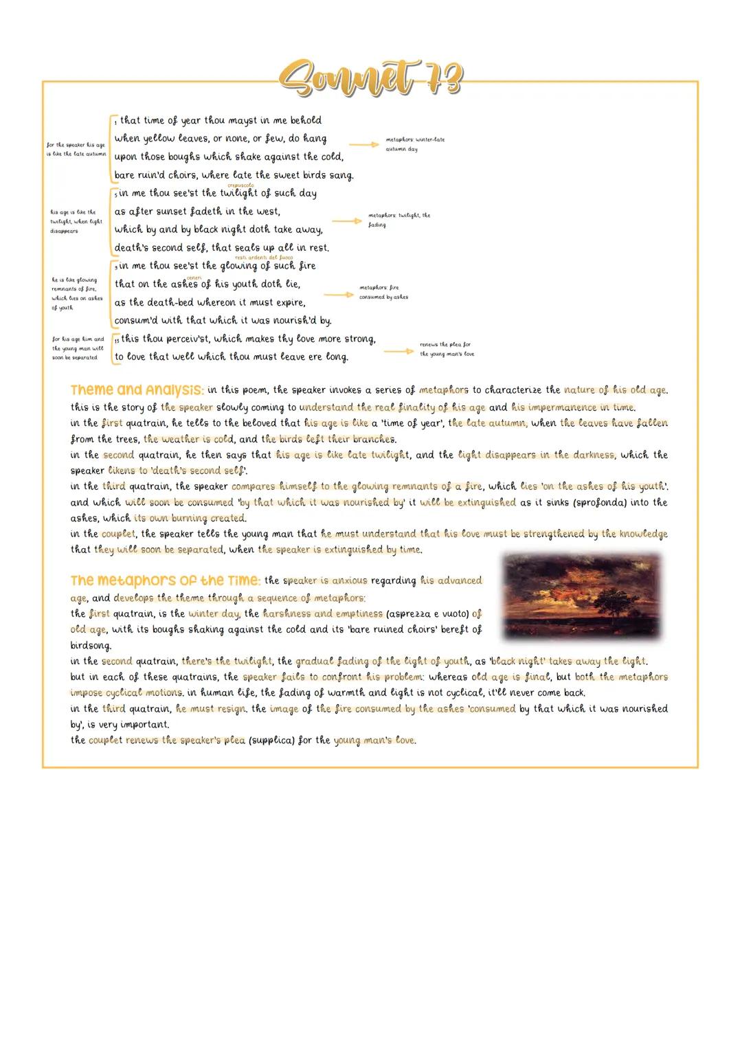 his beloved is
better than any
changeable summer
summer become a
larger vision of time
bringing everything
to an end
the mortality of
man an