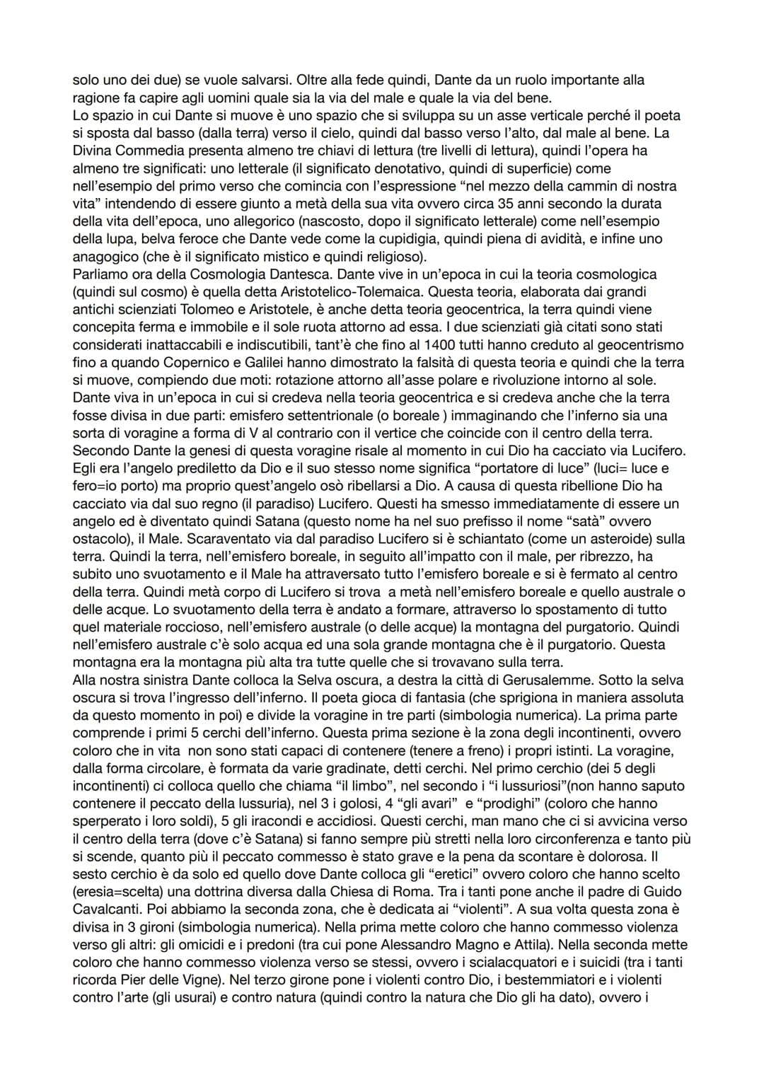
<p>Dante dedica il resto della sua vita a quest'opera e per essa interrompe molte delle opere che aveva iniziato. La Divina Commedia è un p
