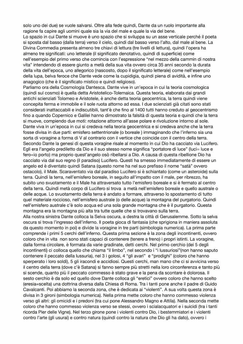 
<p>Dante dedica il resto della sua vita a quest'opera e per essa interrompe molte delle opere che aveva iniziato. La Divina Commedia è un p