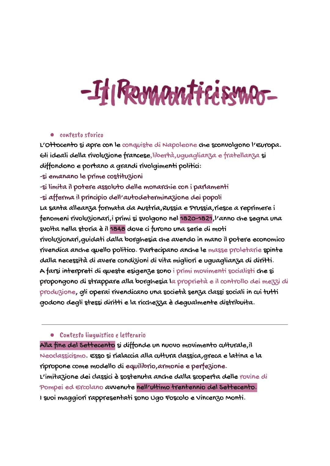 Il Romanticismo: Origini e Caratteristiche