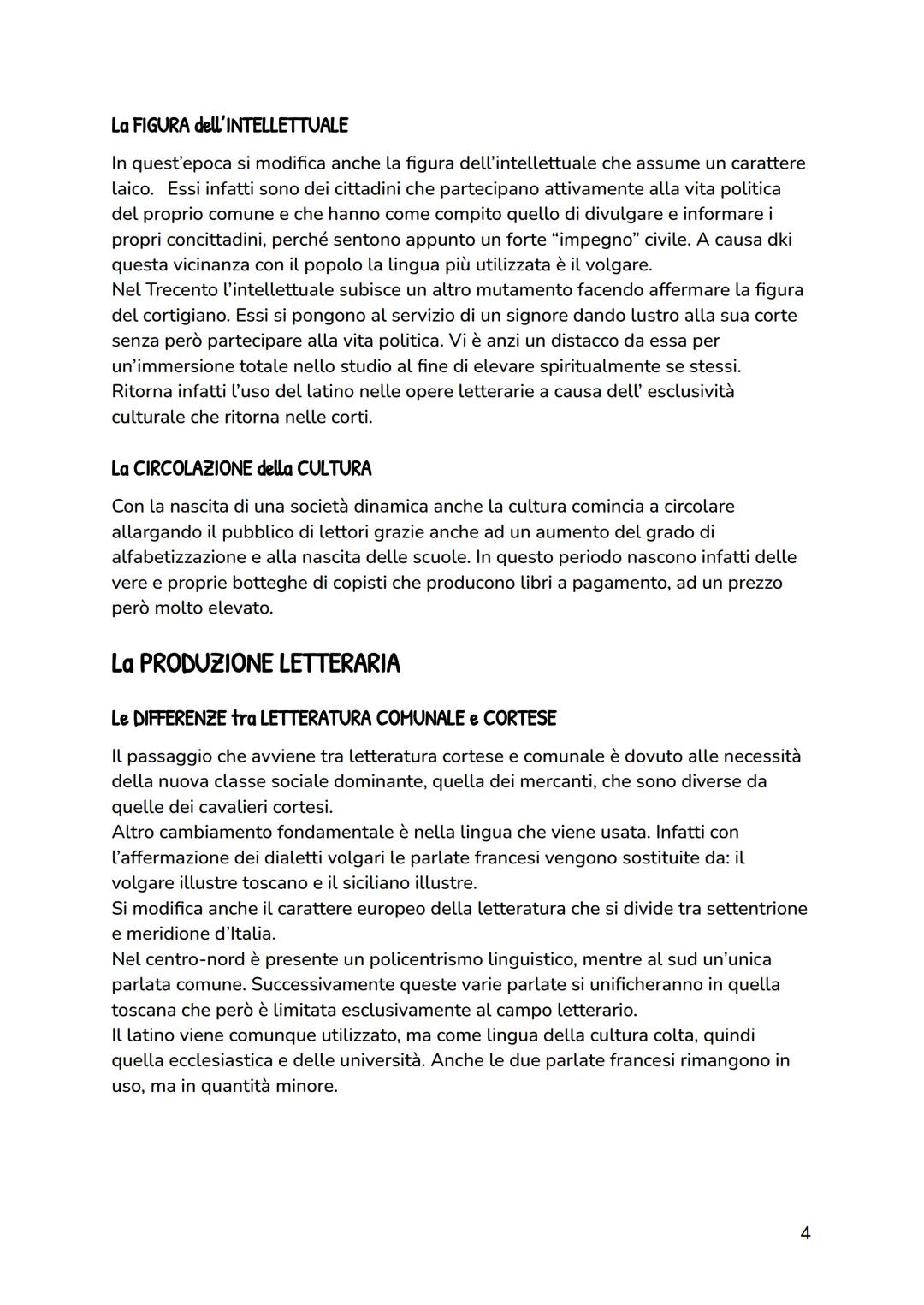 ETÀ COMUNALE (XIII-XIV secolo)
IL CONTESTO SOCIALE e CULTURALE
La SITUAZIONE POLITICA in ITALIA
Nel corso del Duecento e Trecento l'Italia è