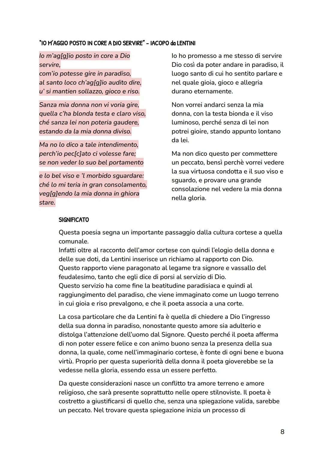 ETÀ COMUNALE (XIII-XIV secolo)
IL CONTESTO SOCIALE e CULTURALE
La SITUAZIONE POLITICA in ITALIA
Nel corso del Duecento e Trecento l'Italia è