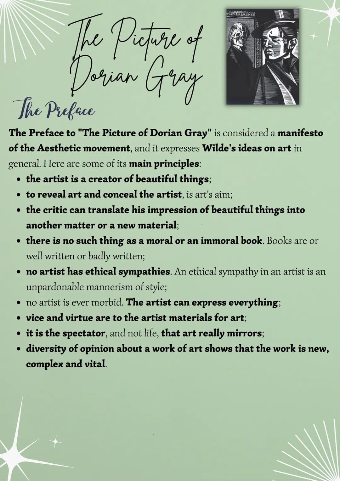 Oscar Wilde
Life
• Oscar Wilde was born in Dublin, he had a good education and attended
the Trinity college, where he was influenced by the 