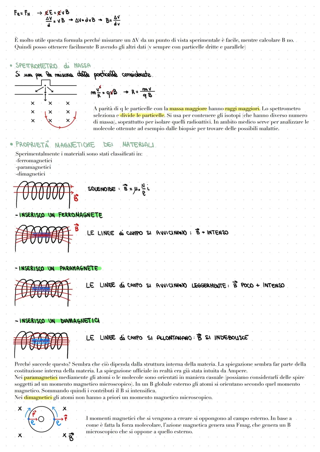 IL CAMPO MAGNETICO
• LA FORZA di VORENTZ.
Dalla la definizione iniziale della forza magnetica deriva il fatto che la forza a cui è sottopost