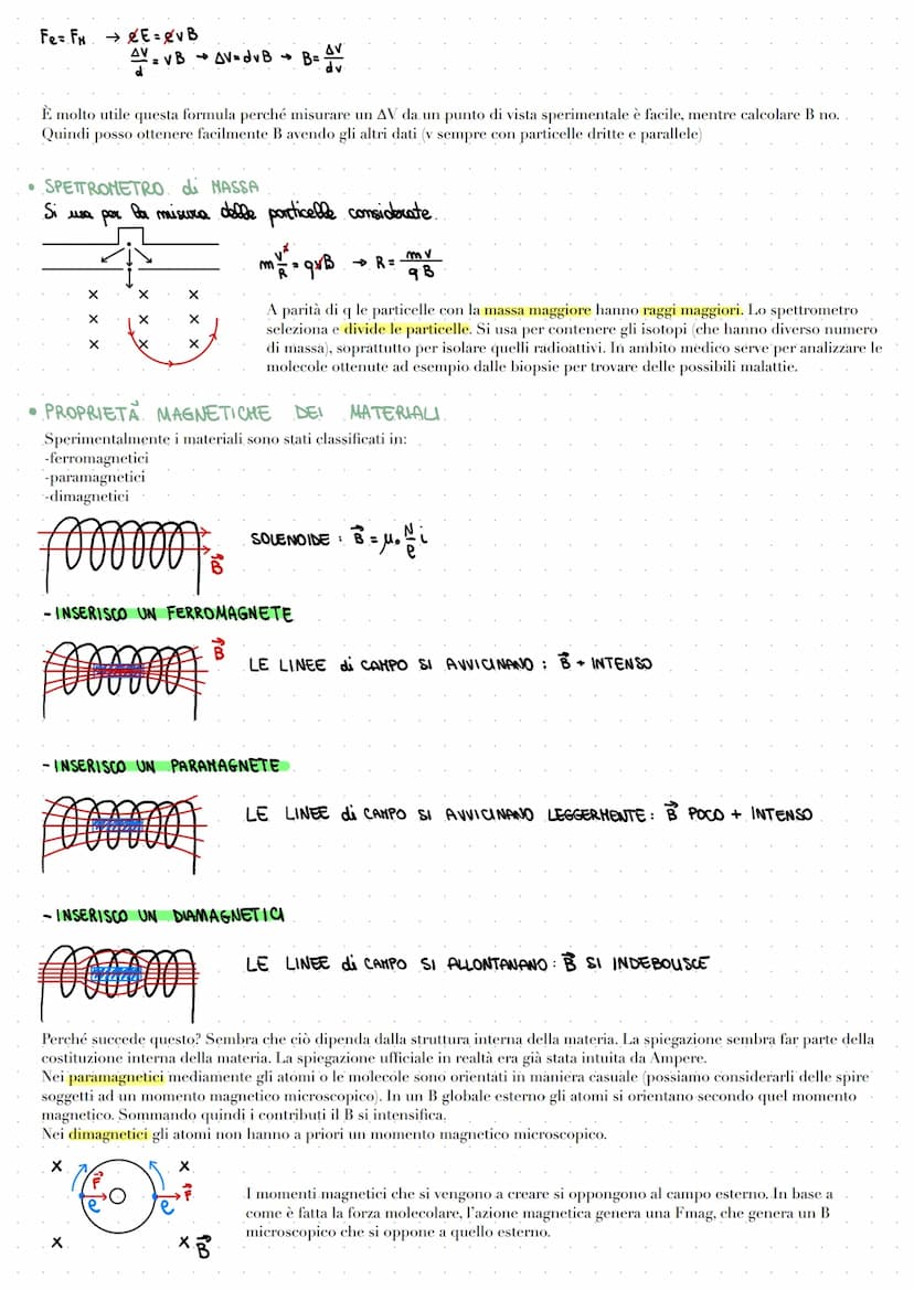 IL CAMPO MAGNETICO
• LA FORZA di VORENTZ.
Dalla la definizione iniziale della forza magnetica deriva il fatto che la forza a cui è sottopost