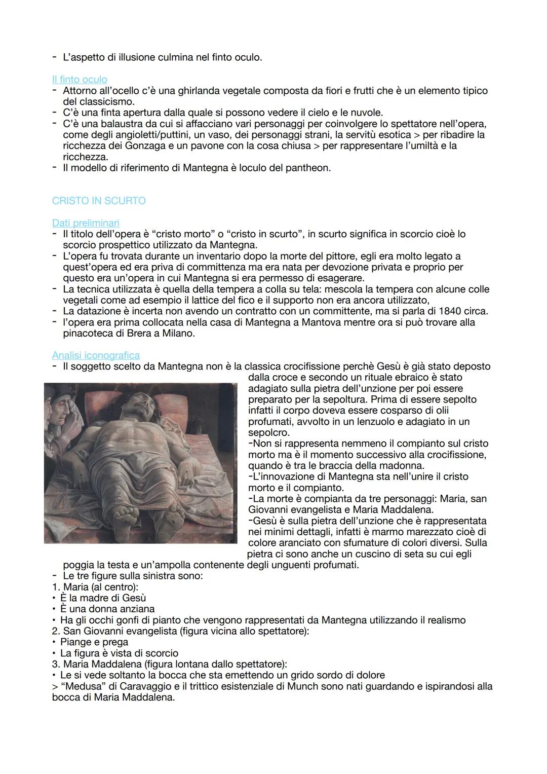 ANDREA MANTEGNA

La vita
- Nasce in veneto e la sua formazione artistica avviene a Padova, infatti diventerà il pittore
ufficiale della cort