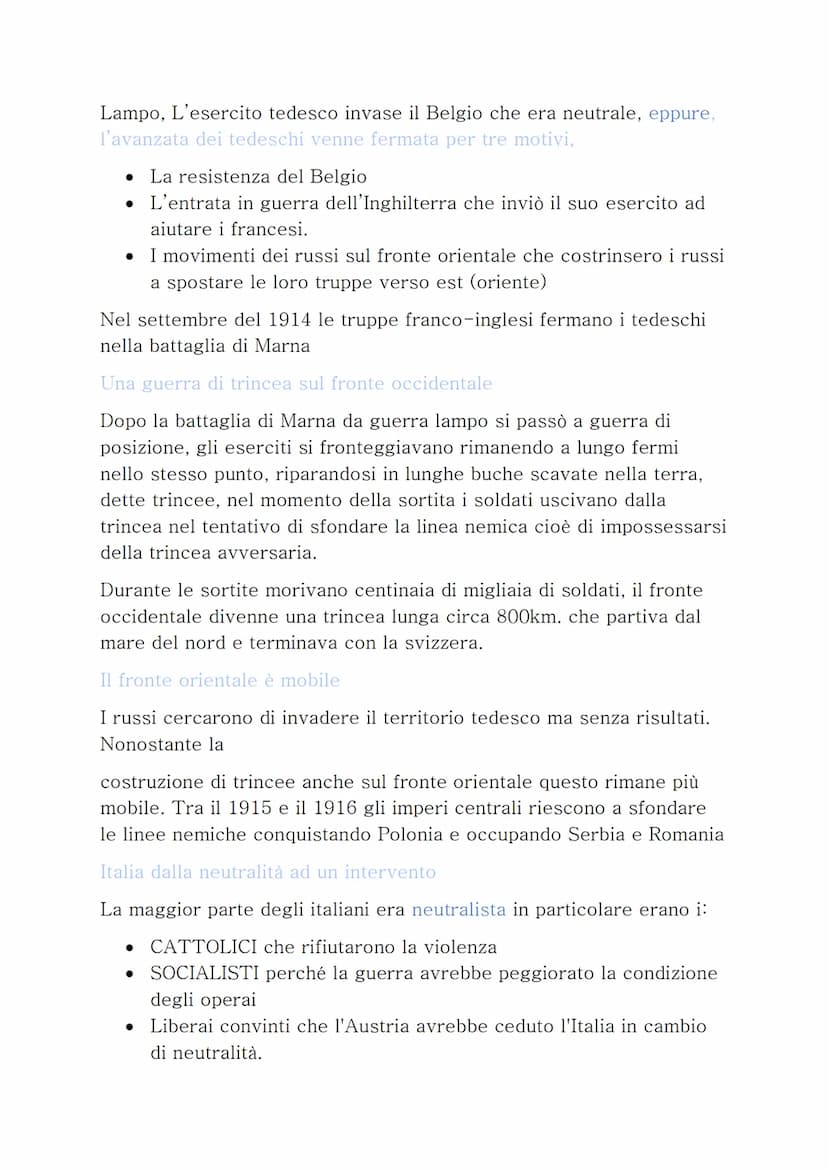 La prima guerra mondiale
La goccia che fece traboccare il vaso
All'inizio dell'estate del 1914 c'erano tutte le premesse per far
partire un 