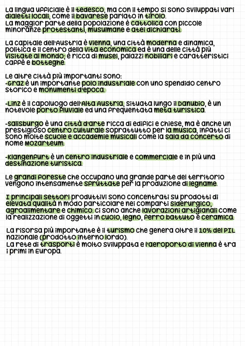 Austria
L'Austria Confina a nord con la Germania e la Repubblica ceca,
a est con lungheria e la slovacchia, a sud con l'Italia e la slovenia
