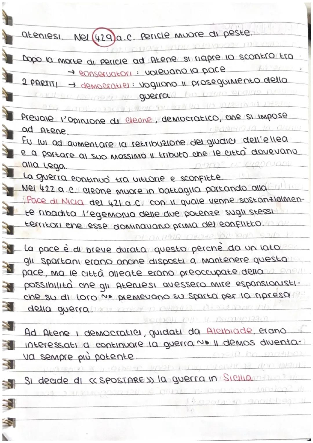 # Guerra da PELOPONNESO

LA GUERRA DEL PELOPONNESO (431-480) viene combattuta
tra Atene e Sparta, con l'obiettivo di ottenere l' ege-
Monia 