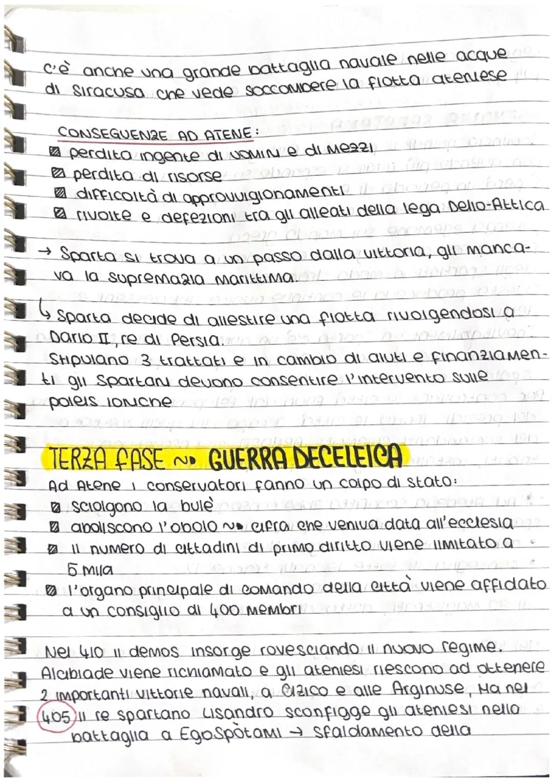 # Guerra da PELOPONNESO

LA GUERRA DEL PELOPONNESO (431-480) viene combattuta
tra Atene e Sparta, con l'obiettivo di ottenere l' ege-
Monia 