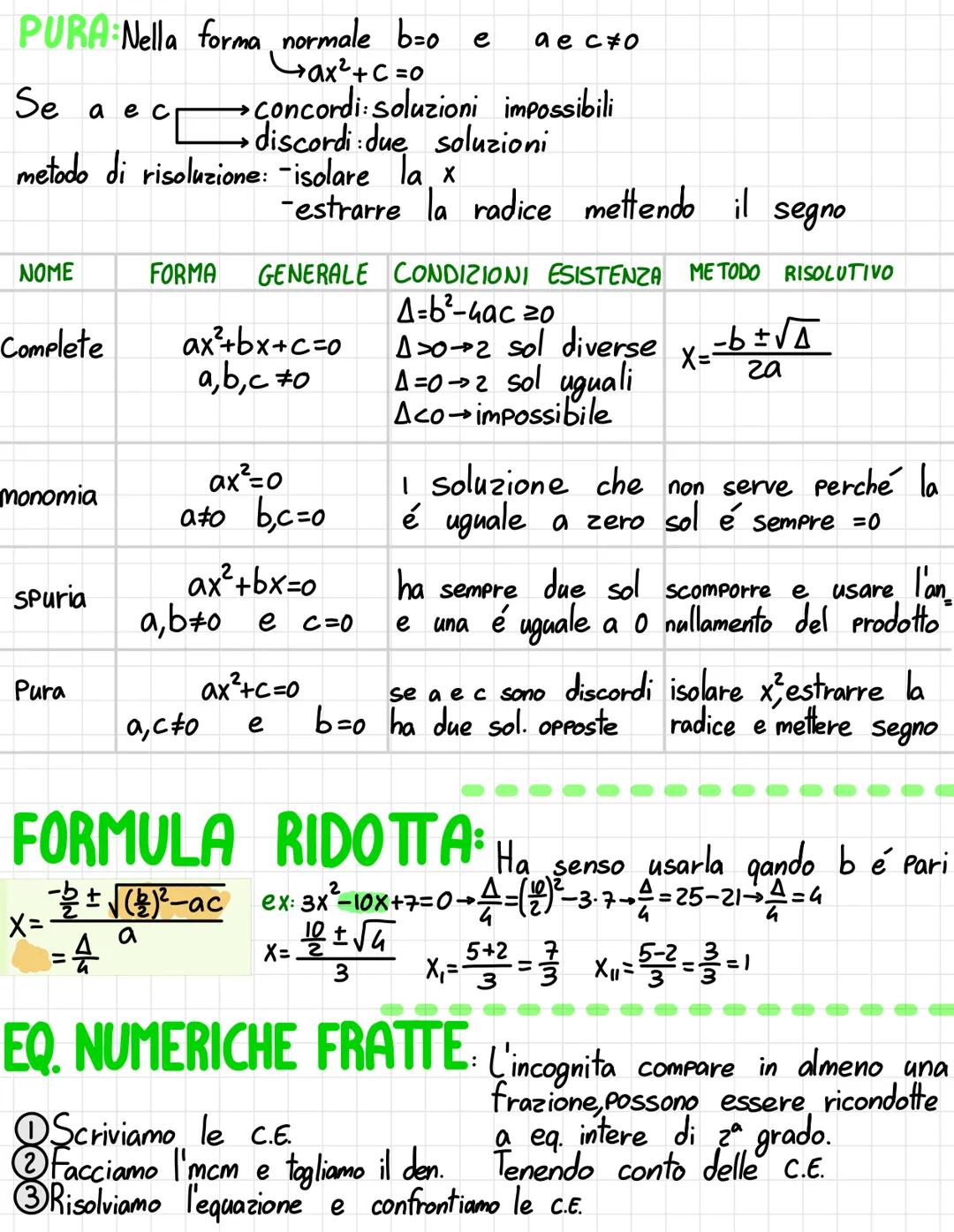 # EQ, DI SECONDO

Un equazione é di secondo grado solo se c'é almeno un' incognita
di secondo grado.

# FORMA NORMALE
In un equazione di sec