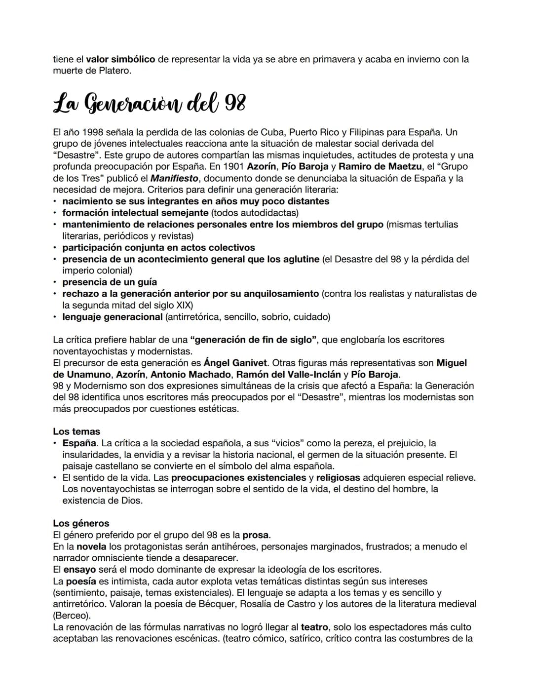 Modernismo y Generación del 98
Contexto cultural
Marco histórico
La política española de finales de siglo XIX se basa en un sistema de alter