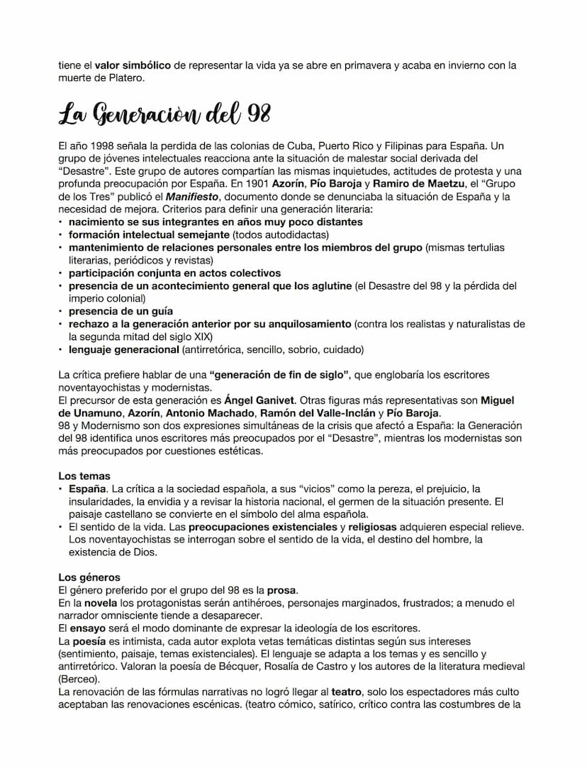 Modernismo y Generación del 98
Contexto cultural
Marco histórico
La política española de finales de siglo XIX se basa en un sistema de alter