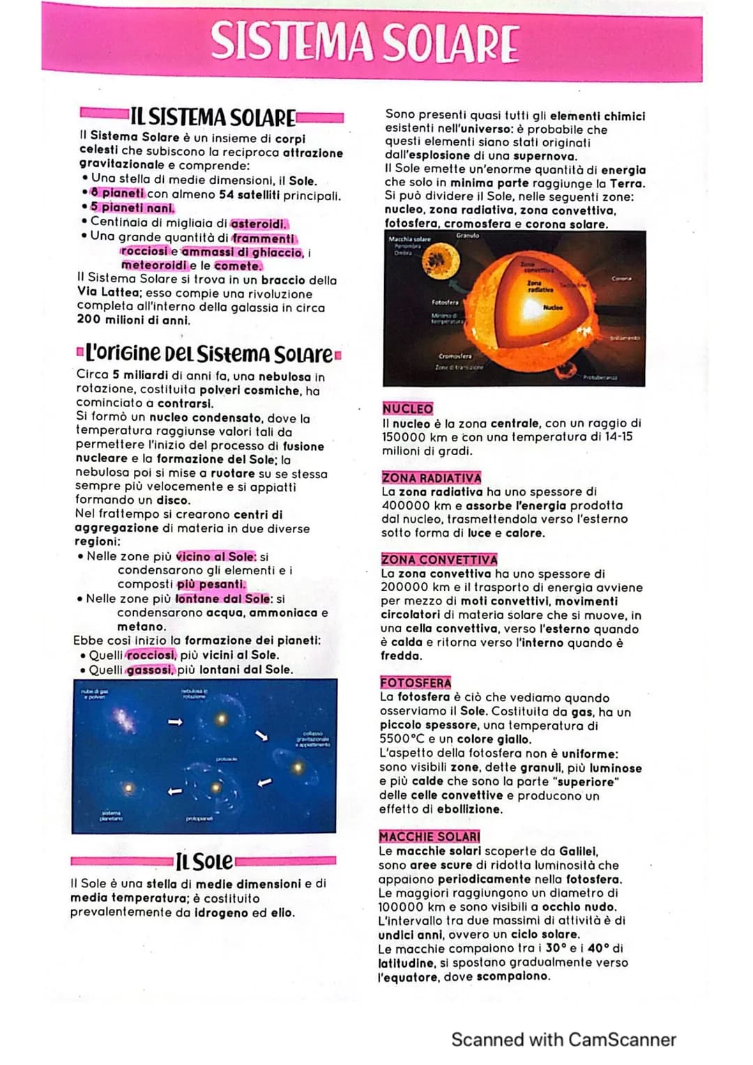 SISTEMA SOLARE
IL SISTEMA SOLARE
Il Sistema Solare è un insieme di corpi
celesti che subiscono la reciproca attrazione
gravitazionale e comp