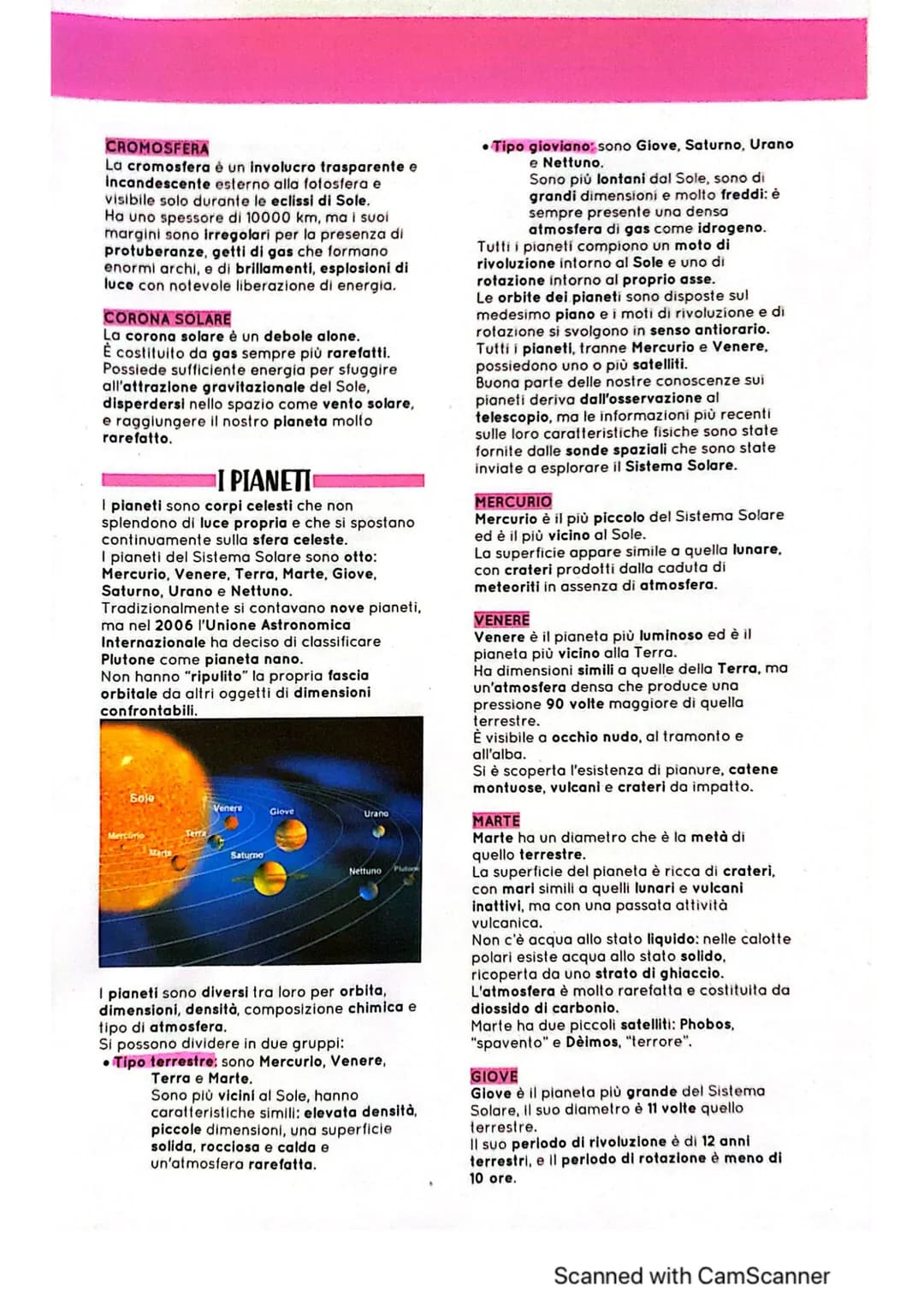 SISTEMA SOLARE
IL SISTEMA SOLARE
Il Sistema Solare è un insieme di corpi
celesti che subiscono la reciproca attrazione
gravitazionale e comp