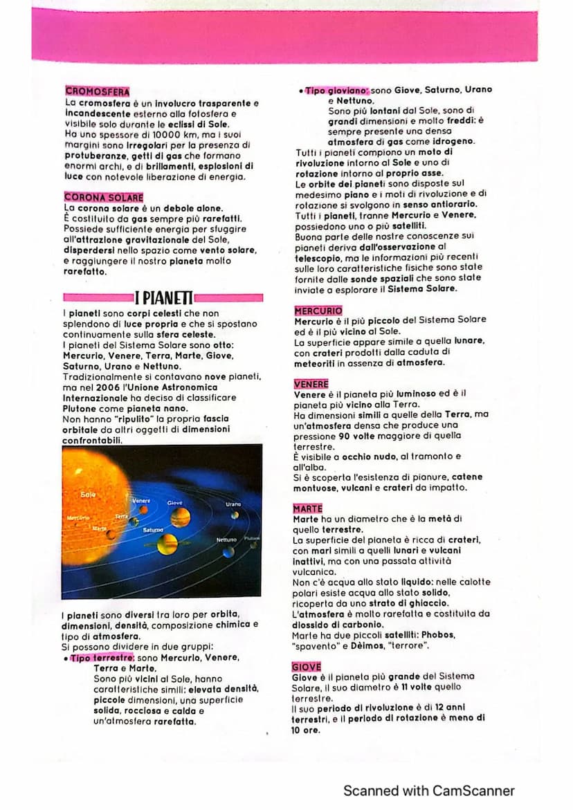 SISTEMA SOLARE
IL SISTEMA SOLARE
Il Sistema Solare è un insieme di corpi
celesti che subiscono la reciproca attrazione
gravitazionale e comp