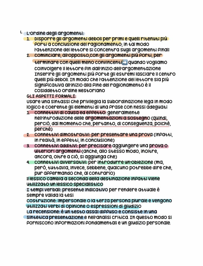 Il testo argomentative
I testi argomentativi esprimono un'opinione su un argomento
attraverso una tesi, sostenendola con dati e prove concre