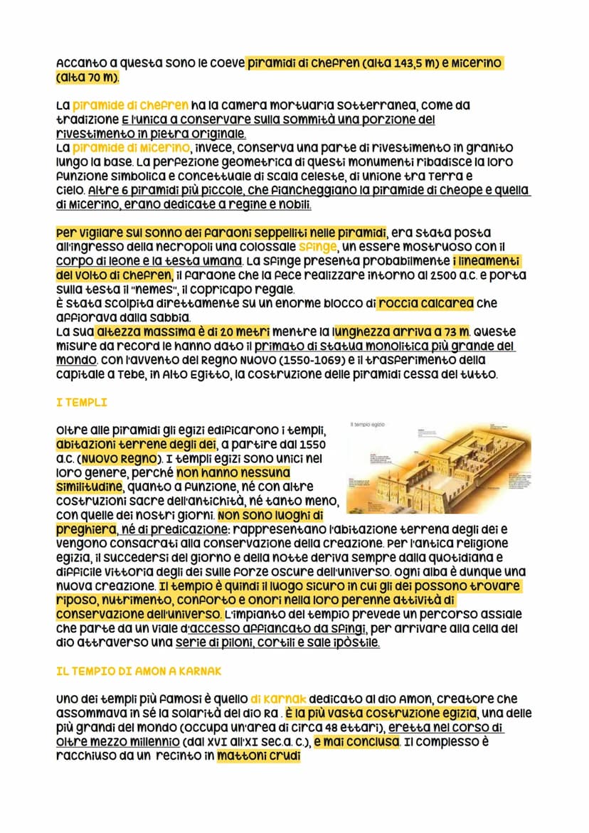 Arte egizia
L'arte egizia è uno dei fenomeni più singolari e irripetibili di tutta la storia
dell'uomo. per circa 3 millenni (dal 2800 a.c. 