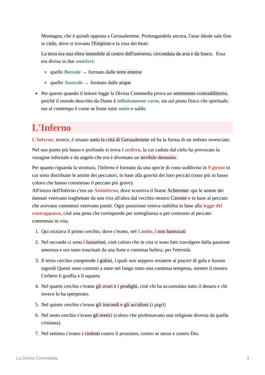 S
NË
La Divina Commedia
La Divina Commedia è un grande poema scritto in volgare e suddiviso in 3 parti o cantiche:
Inferno, Purgatorio e Par