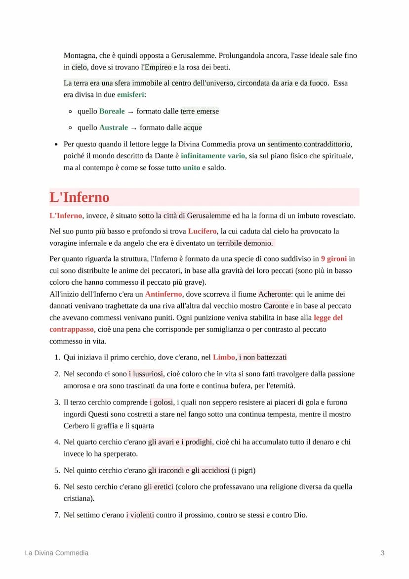 S
NË
La Divina Commedia
La Divina Commedia è un grande poema scritto in volgare e suddiviso in 3 parti o cantiche:
Inferno, Purgatorio e Par