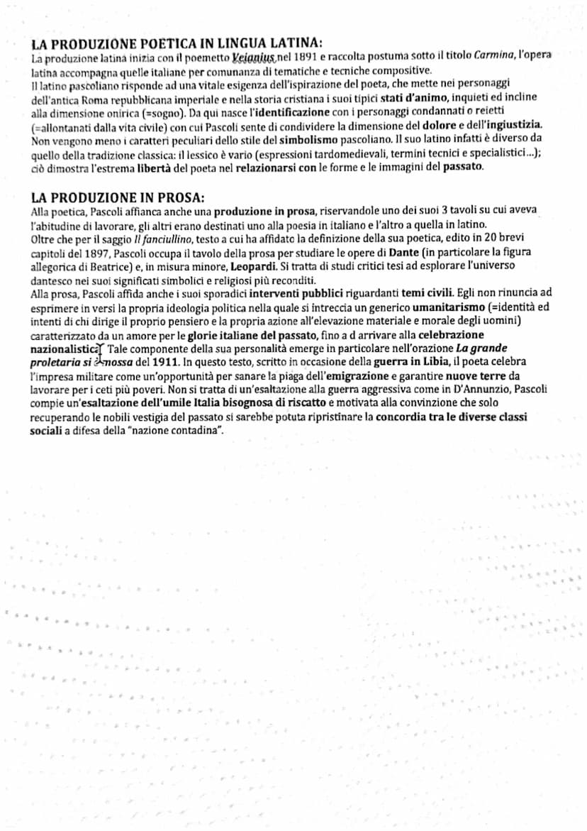 r
GIOVANNI PASCOLI
LA VITA
UN'ESISTENZA SEGNATA DAL DOLORE: Giovanni Pascoli era il 4 figlio di una famiglia
numerosa ed in una condizione a