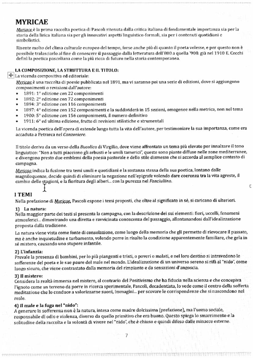 r
GIOVANNI PASCOLI
LA VITA
UN'ESISTENZA SEGNATA DAL DOLORE: Giovanni Pascoli era il 4 figlio di una famiglia
numerosa ed in una condizione a