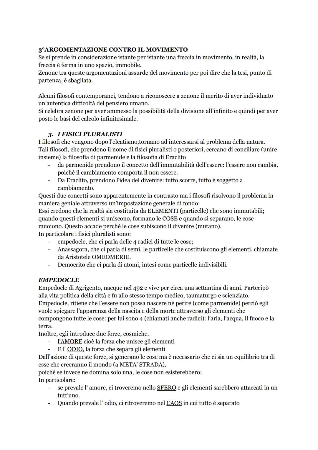 Verifica di filosofia
IL PROBLEMA DELL'ESSERE
Con l' Eleatismo, che prende il nome dalla città di Elea (colonia greca in magna Grecia, nelle