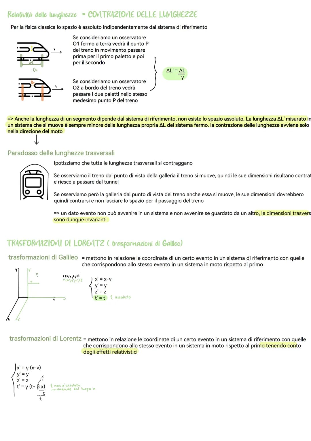 Relatività
Fine del 1800 ci si rende conto dell'incompatibilità tra la fisica classica e l'elettromagnetismo
b
CARRO
с
Galileo/Newton = ogni