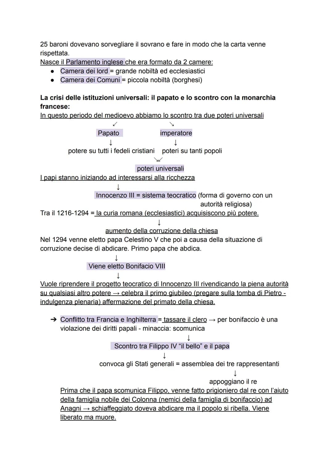 La crisi delle istituzioni universali e l'ascesa delle monarchie
L'Italia dopo la morte di Federico II:
Dopo Federico II salì al potere il s